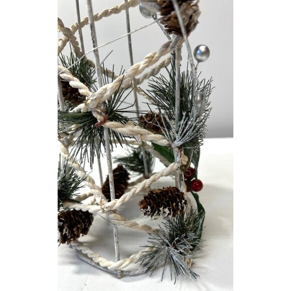 Artificial Christmas Tree Decoration With Pinecones & Berries - Picture 2 of 7